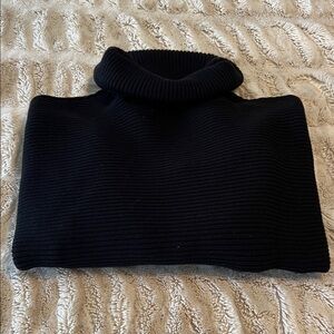 Nation LTD Lane Exaggerated Dolman Black Turtleneck sweater